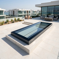 Ventana de Techo de Vidrio Abatible de Aluminio de 70 Grados para Ventilación de Áticos de Casas de Campo Europeas, Diseño Personalizado