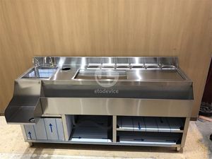 Estación de Bar Móvil de Acero Inoxidable para Cócteles, para Fiestas, con Capacidad y Color Personalizables - Product Image 5