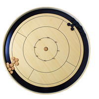 Planche de crokinole en bois du Canada, véritable bois dur, taille de tournoi, jeu de crokinole rond
