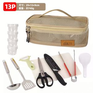 Ensemble d'ustensiles de cuisine et d'outils essentiels pour voiture, camping, pique-nique, voyage et fête en plein air - Product Image 3