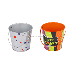 Cao Cấp Tinplate Xô Đá Hình Bỏng Ngô <span class=keywords><strong>Tin</strong></span> Xô Lon Cho Nhà Vườn Lưu Trữ Snack Khuyến Mãi Xi Lanh Hình Dạng Cho Thực Phẩm Kẹo - Product Image 5