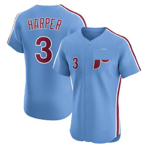 Nouveau maillot de baseball américain personnalisé 2026 pour hommes, Philadelphia 3 <span class=keywords><strong>Harper</strong></span> 7 Turner 12 Schwarber 45 Zack Wheeler, vente en gros - Product Image 3