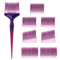 Marque privée en plastique Pintail Teinture pour les cheveux Teinture Coloration Dying Kit Set Hair Dye Brosses Peigne Set