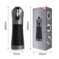 3-in-1 Automatischer Deep-Throat-Masturbator mit Saug- und Vibrationsfunktion, Elektrischer Zungenleck-Maschine für Männer