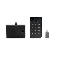 Serrure de porte de tiroir numérique intelligente NFC biométrique sans clé avec clavier, carte mémoire, meuble, clé intelligente sans clé NFC numérique