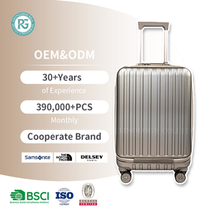 Front Open Aluminum Frame PC <strong>Suitcase</strong> With TSA Lock 360 Spinner Wheels Fashionable Light Weight 4 Wheel Business Travel - Product Image 1