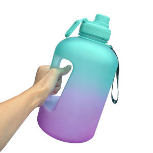 Grande Bouteille de 2,2 l en Plastique avec marqueur de temps et paille Tritan sans BPA, Bouteille d'eau de sport de plein air de <span class=keywords><strong>motivation</strong></span> - Product Image 2