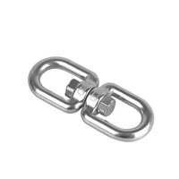 Anneaux pivotants durables en acier inoxydable 304/316 pour applications de chaîne pour animaux de compagnie, de gréement et de marinerie, 6 mm et 8 mm, vente en gros