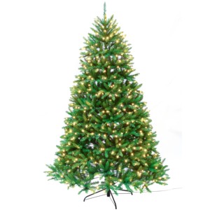 Arbre de Noël artificiel complet, vert, <span class=keywords><strong>sapin</strong></span> de Dunhill, avec support, ornement en verre pliant de 12 pieds, arbres de Noël avec lumières - Product Image 3