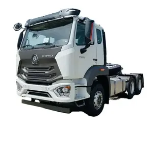 2023 SINOTRUK HOWO LHD beyaz dizel motor at 6x4 400hp yarı kamyon traktör kafa traktör at kamyon