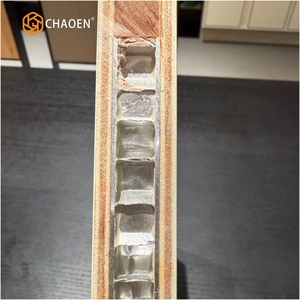 Panneau en acier durable pour murs hermétiques de salles blanches Bâtiment extérieur et stockage à froid Panneau alvéolé en aluminium sandwich en laine de roche - Product Image 2