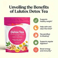 Thé Détox OEM – Mélange Herbal avec Pissenlit, Ginseng et Gingembre – Favorise une Perte de Poids Saine et une Santé Digestive – Végétalien – Entièrement Naturel