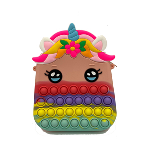 <span class=keywords><strong>Mochila</strong></span> <span class=keywords><strong>Pop</strong></span> para niñas, monedero, unicornios, Push Popper Bubble Fidget Toy, Mini bolso <span class=keywords><strong>de</strong></span> hombro <span class=keywords><strong>de</strong></span> silicona para Navidad, Año Nuevo - Product Image 6