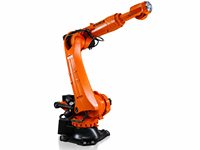 Bras robotisé industriel KUKA KR 180 R2900-2 à 6 axes, charge utile de 180 kg, portée de 2900 mm