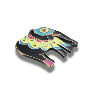 Imán de nevera personalizado de elefante en esmalte duro, recuerdo turístico promocional - Product Image 3
