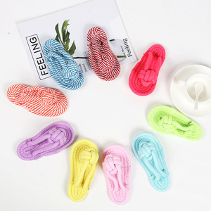 Jouet à mâcher pour animaux de compagnie Molar Knot, corde verte et blanche, pantoufle, nettoyage des dents, jouet durable pour chien - Product Image 2