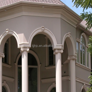 Colonnes décoratives en EPS personnalisables, colonnes romaines rondes/carrées cannelées, décoration de l'entrée de la villa, façade d'hôtel - Product Image 2