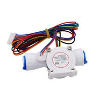 Sensor de flujo de líquido de conexión rápida de 3 minutos con temperatura y Material TDS POM Salida DC5V Puerto de 3/8 "multifuncional de salida