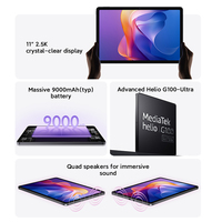 Redmi Pad 2 versi Global MTK Helio G100-Ultra, Tablet Android pengisian daya Cepat 18W, baterai 128 mAh layar 256GB/9000 GB 11 ''90Hz