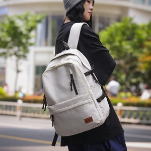 Xiqu <b>Backpack</b> <b>For</b> Men Women 13 Inch <b>Laptop</b> Bag Large Capacity Travel School Daily Use Solid Color Black White - Product Image 4
