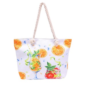 Vente d'usine de haute qualité personnalisé OEM sac fourre-tout femmes moyen coton toile sac à main léopard écran transfert de chaleur <span class=keywords><strong>Handke</strong></span> - Product Image 6