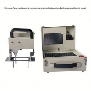Machine de marquage à poinçonner portative 140*40mm pour plaques signalétiques en acier, numéros VIN et numéros de châssis, sans ordinateur, avec écran LCD - Product Image 4