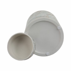 Vaso Decorativo in Ceramica con Coperchio, Elemento Moderno per Soggiorno, Camera da Letto, Ufficio, Esposizione su Scrivania, Vaso per Fiori, Arredamento Casa - Product Image 6