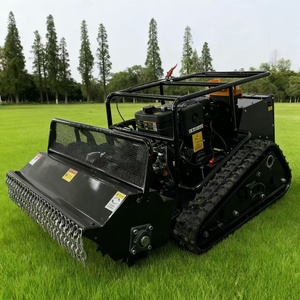 Tondeuse à gazon <span class=keywords><strong>robotisée</strong></span> intelligente télécommandée pour usage familial, agricole et industriel, tout-terrain, autopropulsée, avec élévateur hydraulique, coupe de 800 mm - Product Image 2