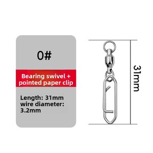 Phụ kiện câu cá mồi câu cá lớn móc xoay thép không gỉ tốc độ cao biển bãi biển bảo hành 3 năm - Product Image 2