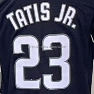 Listo para enviar Fernando Tatis Jr. Navy Classics Camiseta de béisbol cosida de la mejor calidad - Product Image 2