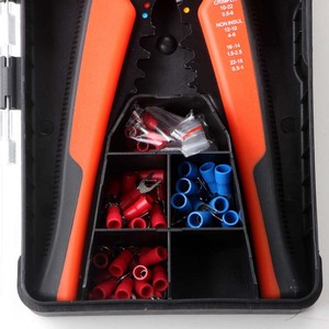 Wire Stripper Set 10-22 Crimping Pliers Electrician Tool <b>Kit</b> For <b>Electrical</b> Repair - Product Image 5