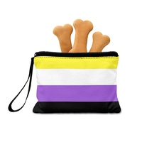 Dompet Koin Pelangi Non-Binary Khusus Gay, Dompet Cetak untuk Perjalanan Sehari-hari & Pilihan Hadiah untuk Acara Kebanggaan