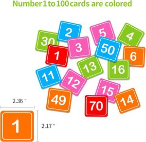 Tabla de Bolsillos con 120 Compartimentos, Tabla de Números para Estudiantes, para el Aula, el Hogar, para Contar y Organizar - Product Image 3