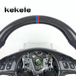 Adecuado para los modelos <span class=keywords><strong>BMW</strong></span> <span class=keywords><strong>E46</strong></span>, vale la pena personalizar el volante de fibra de carbono de tres colores - Product Image 6