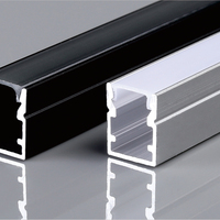 Profilé LED architectural longue durée pour usage domestique, profilé en aluminium encastré pour cloisons sèches, pour éclairage intérieur commercial