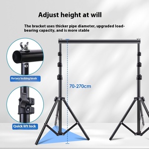 Kit de soporte de fondo verde de 3x3m al por mayor para fotografía en vivo incluye soporte y Tela-Accesorios de estudio fotográfico - Product Image 5