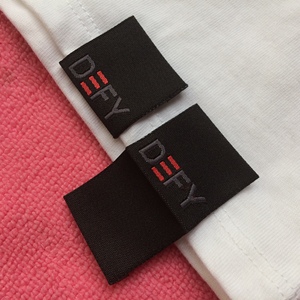 Dễ thương rùa logo tay áo dệt HEM nhãn, kích thước nhỏ túi quần áo HEM tag - Product Image 3