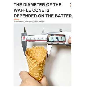 Rouleau de cône de gaufre de 52mm pour la crème glacée pour et le <span class=keywords><strong>moule</strong></span> de gaufre d'oeuf de machine de casse-croûte - Product Image 5
