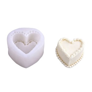 Heart Shape Cake Decorating Silicone Mold For Baking Desserts Mousse Chocolate Milk Jelly Commercial Use 1 Pc - Product Image 4