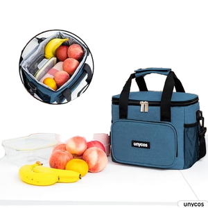 कस्टम लोगो एल्यूमीनियम पन्नी इन्सुलेट थर्मल छोटे बैकपैक ढहने योग्य लीक-प्रूफ जिपर काम कार्यालय पिकनिक 15 एल - Product Image 5