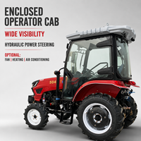 Tracteur agricole 4x4 avec direction hydraulique, rayon de braquage court, moteur de 36,8 kW, 2 prises de force, garantie 1 an - Marque SY