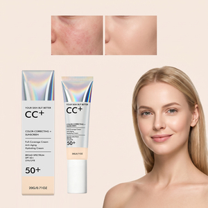 Crème CC longue tenue SPF 50+ à marque privée, imperméable, correcteur professionnel, éclaircissant et unifiant le teint, sans produits chimiques - Product Image 4