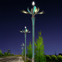 Laihong Eclairage Extérieur LED Style Chinois Lampe Magnolia Routier Municipal Projets de Paysage Eclairage de Rue Lampe Solaire