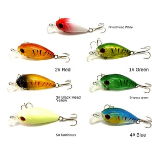 <span class=keywords><strong>Vente</strong></span> flash : Leurre de pêche artificiel en plastique dur, 4,8 cm, 3,8 g, plongeant en profondeur, type wobbler, avec hameçons, leurre dur, languette longue - Product Image 3