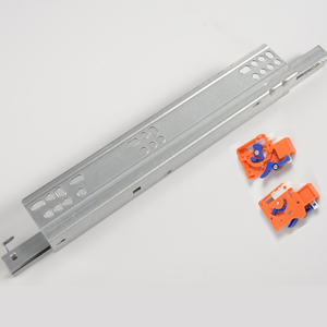 キッチンキャビネット用に隠されたプッシュオープンスライドレールフルエクステンションアンダーマウントスライド - Product Image 6