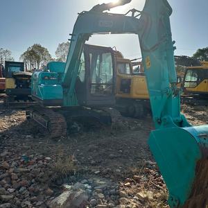 Excavatrice Kobelco SK75 d'occasion de haute qualité, 7,5 tonnes, moteur hydraulique d'origine japonaise, équipement de construction - Product Image 2