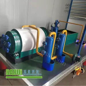 Semi Continuous Automatic Discharging Process mobile used oil disposal tyre recycling plant cost