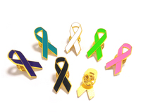 Épingle de sensibilisation en ruban de Cancer, épingle de revers en métal pour la sensibilisation