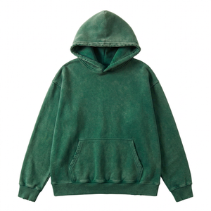 Sweats à capuche unis avec logo personnalisé Sweats à capuche lourds imprimés Sweat à capuche unisexe en polaire vierge pour hommes 420 gsm - Product Image 1