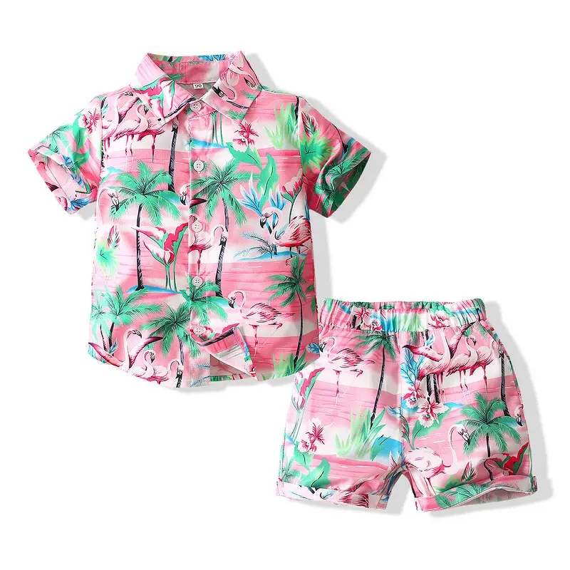 I migliori bambini indossano abbigliamento morbido set corto bamboo and cotton boy summer beach cool baby Wear